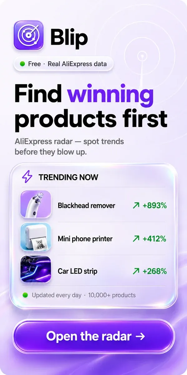 Blip — find winning AliExpress products first