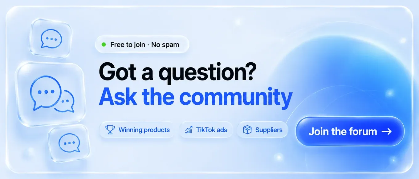 AI Dropshipping Forum — got a question? Ask the community